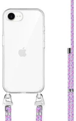 Produktbild von Purple Fever Transparant Cord Hülle  - Kompatibel mit iPhone 17e