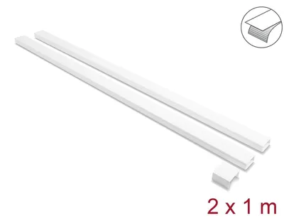 Zdjęcie produktu dla DeLOCK 22088, Kanał kablowy, Uniwersalne, Polichlorek winylu (PVC), Biały