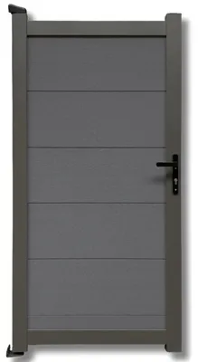 Produktbild von WPC Tür XL Aluminium Gartentür Zauntür Tor Gartentor Alu Anthrazit 90X180 cm