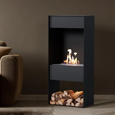 Produktbild von Noble Flame CORE [Design Bioethanol Kamin]: Schwarz-grau