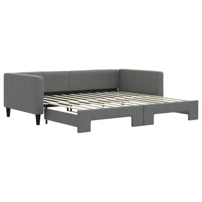 Obrázok produktu pre vidaXL Rozkladacia posteľ Dark Grey 100x200 cm Látka