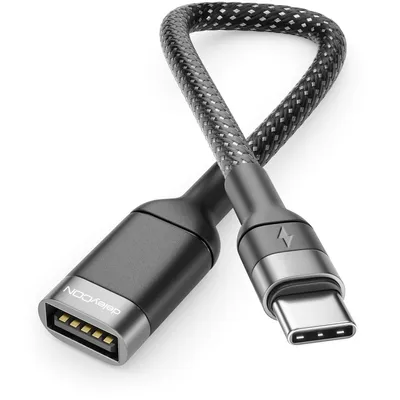 Produktbild von deleyCON USB-C auf USB-A Adapter 2.0 OTG Typ-C Stecker auf A-Buchse