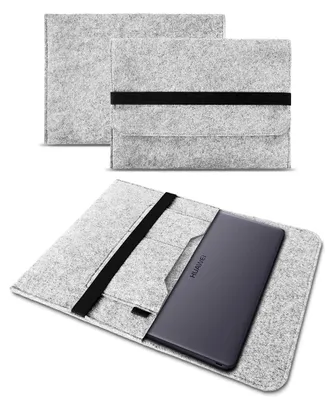 Produktbild von Sleeve Hülle für Huawei MateBook X Pro 2021 Tasche Filz Notebook SchutzhülleFarbe Filz Sleeve:Hell Grau