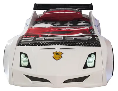 Produktbild von Autobett Kinderzimmer Rennwagen Auto Bett Kinderbett Holz Möbel Neu