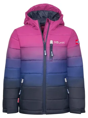 Productafbeelding van TROLLKIDS Hemsedal Kinder Ski-jas met capuchon, roze, maat 116