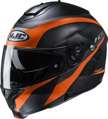 Image de HJC C91 Taly - Noir mat / Orange | 55 - 56 cm