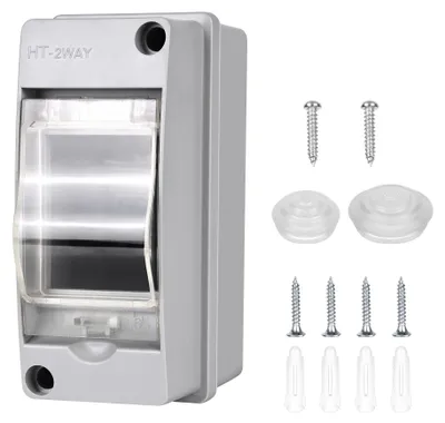 Immagine prodotto di Quadro elettrico a parete: quadro di distribuzione, 2 moduli, grado di protezione IP65