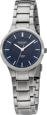 Produktbild von Regent Metall Damen Uhr Armbanduhr Quarz silber Metallarmband D2URBA712