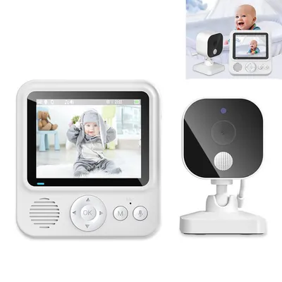 Produktbild von Babyphone mit Kamera Baby Monitor 720P HD Zoom 2000mAh Akku 8 Schlafliedermit VOX Modus Nachtsicht,Netzteil im Lieferumfang enthalten