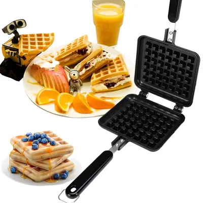 Produktbild von Waffeleisen mit Antihaftbeschichtung, Backform und Waffelplatte, 30 x 14,5 cm
