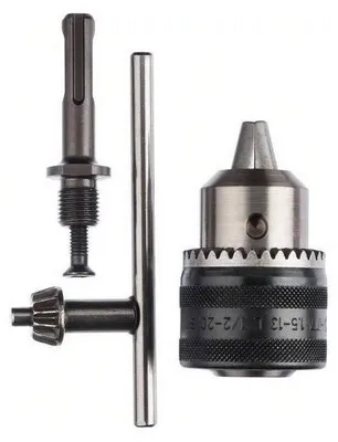 Produktbild von Bosch Zahnkranzbohrfutter (SDS-plus-Adapter, Bohrfutterschlüssel, Rechts-/Linksl