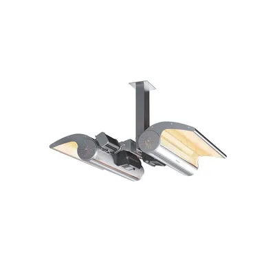 Produktbild von Sined Deckeninfrarotdoppelheizung 4000w Grau Hergestellt Aus Rostfreiem Stahl Und Eloxiertem Aluminium Hochwertige Schutzklasse Ip65 Fernbedienung