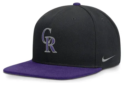 Produktbild von Nike Mlb Colorado Rockies Dri-fit Pro Structured Square Bill Kappe Schwarz M-L Schwarz M-L