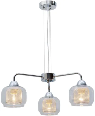 Immagine prodotto di Lampadario RAY cromato 3xE14x40W in vetro, dimensioni: 102x56x56 cm, IP20, Candellux