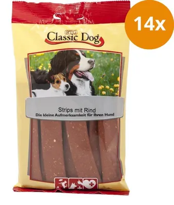 Produktbild von BTG Classic Dog Classic Snack Strips Mit Rind 20er, Snacks, Hund, Adult, Rind