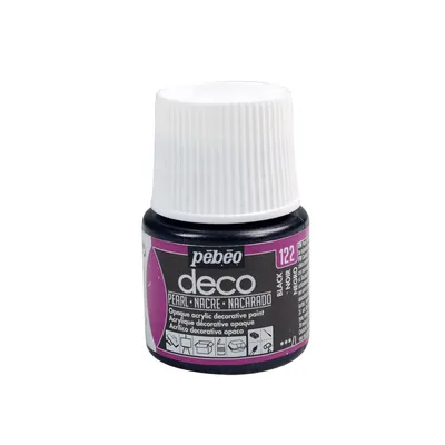 Immagine prodotto di Colore acrilico opaco perlato - Nero - 45 ml