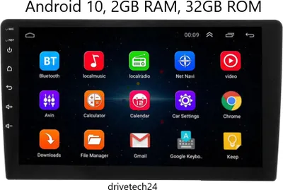 Produktbild von 9 Zoll Android 10 Universal Autoradio 2 Din Stereo GPS Navigation 2G RAM + 32G