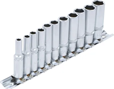 Produktbild von BGS 2429 Steckschlüsseleinsatz-Set 6,3 (1/4), in ZOLL, tief, 11-tlg.