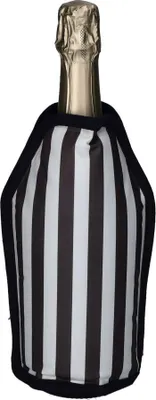 Produktbild von Gift Company Froid Kühlmanschette Streifen schwarz/weiß 23,5cm