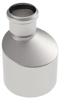 Image de Raccord excentrique Blücher, EuroPipe, acier inoxydable 1.4301, Ø 50-110 mm, 1 pièce