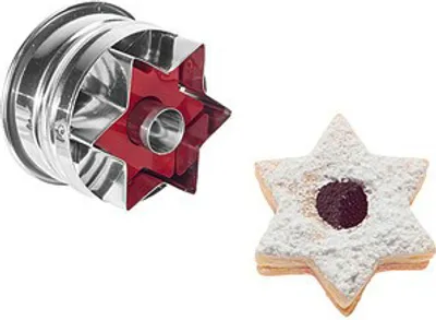 Produktbild von Westmark 35022291 Foremka do ciastek z gwiazdką Linzer, srebrna (1 szt.)
