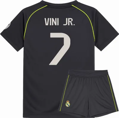 Produktbild von Real Madrid Fußball Trikot Set Vini JR. Auswärts - 2025-2026 - Kind - 140