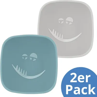 Produktbild von MiaMia Silikon-Schale 2er Pack mit Saugnapf