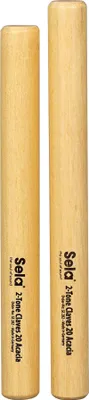 Produktbild von Sela 2-Tone Claves, Percussion-Instrument aus Akazienholz, matt lackiert, 20 cm