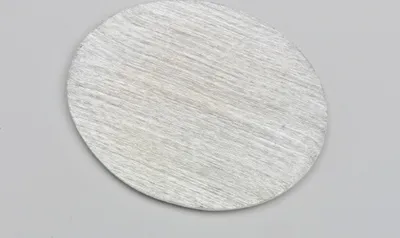 Produktbild von Kerzenteller Flachteller Oval Alu gebürstet silber 10 x 8 cm ideal für Ovalkerzen, Ellipsenkerzen, Taufkerzen, Hochzeitskerzen, Trauerkerzen