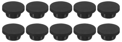 Silikon-Gummistopfen 23 mm, schwarz, 10 Stück