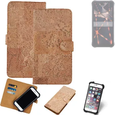 Produktbild von K-S-Trade Hülle kompatibel mit Cubot KingKong 8  Kork Handyhülle Cover  Schutzhülle TPU Case Bumper in Hellbraun, (1x)