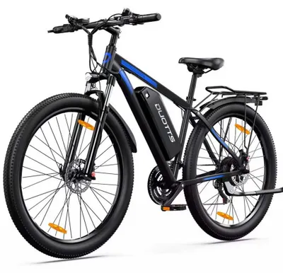 Produktbild von Draixcor C29-L E-Mountainbike 29 Zoll, 48V 15Ah 720Wh Akku, 250W 65Nm, bis 110 km, Shimano 21-Gang, Hydraulikbremsen, LCD, App, Schwarz-Blau