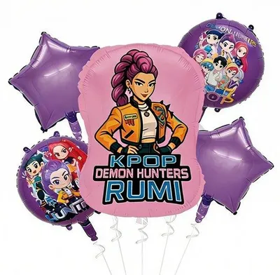 Produktbild von Hunters Geburtstags Deko – Coole Anime Party Alufolienballons & hängende Charms – Partydekoration für Kinder & Fans – General Theme
