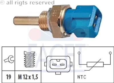 Produktbild von Facet Sensor, Kühlmitteltemperatur  7.3128