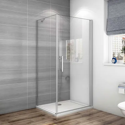 Produktbild von 80x70x185cm 6mm NanoGlas Nischentür Drehtür Seitenwand Duschabtrennung Duschkabine