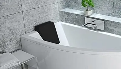 Produktbild von BADLAND Badewannenkissen Nackenstütze für Badewanne Nackenkissen Kopfstütze Schwarz