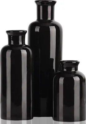 Productafbeelding van Famanu vaasenset - 3 kleine vazen, minimalistisch design, boho-stijl