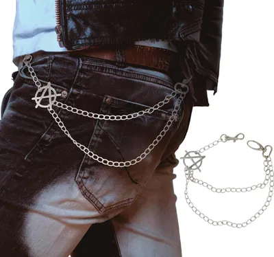 Produktbild von Weltkulturen Accessoire Für Punk Fans Mode Karneval Rockiges Statement Trend Set Festival Look Streetstyle, Farbe: Silber
