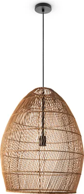 Produktbild von Pendelleuchte Wohnzimmer Boho Korbleuchten Pendellampe Rattan Hängeleuchte