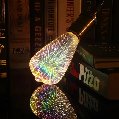 Produktbild von 3D Feuerwerk LED Glühbirne LED Glühbirnen 3D Feuerwerk Effekt 4W E27 Feuerwerk LED Lampe Vintage Bunte Dekorative Glühbirne