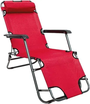 Produktbild von Famanu Liegestuhl 155x60cm - Leichter Relaxstuhl für Garten und Camping