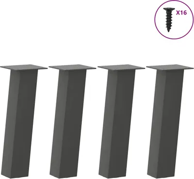 Zdjęcie produktu dla Nogi do stolika kawowego 4 szt. Antracyt 30 cm Stal
