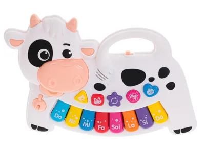 Produktbild von KIK KX5355 Kinder-Lernklavier "Kuh"