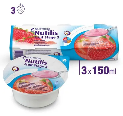 Immagine prodotto di Nutilis Fruit Stage 3 Fragola 3 X 150 G