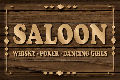 Produktbild von vianmo Blechschild 20x30 cm Saloon – Whiskey Poker