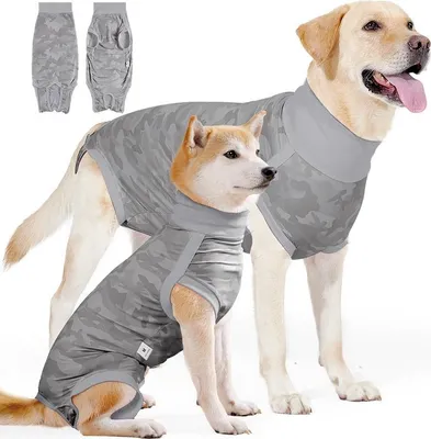 Produktbild von INF Hunde OP-Body: Atmungsaktiver Wundschutz & Anti-Leck Body für Hunde M