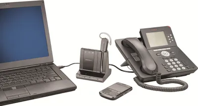 Produktbild von Plantronics Savi W740 - 700 Series - Headset - konvertierbar - DECT 6.0 / Bluetooth - kabellos