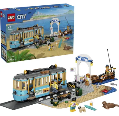 Zdjęcie produktu dla LEGO City Tramwaj przy plaży, Zestaw do budowania, 7 lat(a), Plastik, 693 szt., 1,14 kg