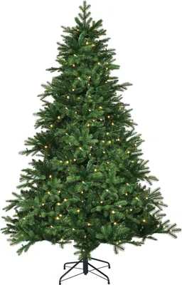 Image de Black Box Trees Brampton Arbre de Noël artificiel avec lumières LED - H215 x Ø142 cm - Vert