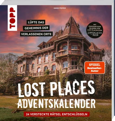 Produktbild von Lost Places Escape-Adventskalender - Lüfte das Geheimnis der verlassenen Orte: 24 versteckte Rätsel entschlüsseln